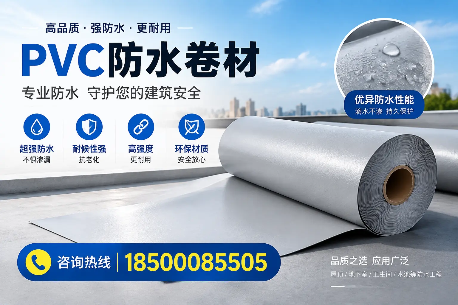 宣城地区pvc防水卷材的市场现状与发展趋势